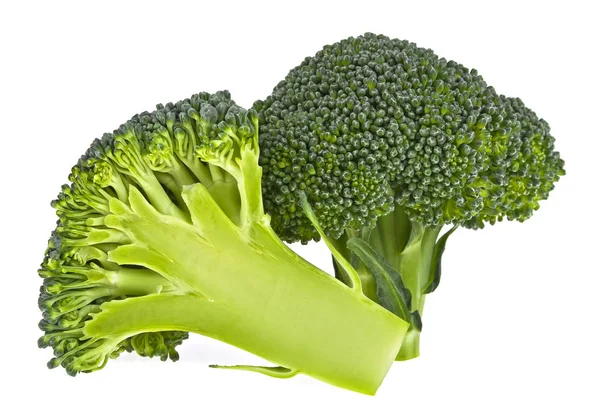 Spargel isoliert auf weißem Hintergrund, Brokkoli — Stockfoto