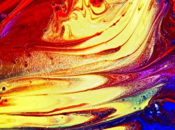 Абстрактное искусство. Крупный план различных красок маслом . — стоковое фото