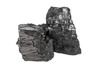 Coal on a white background clipart