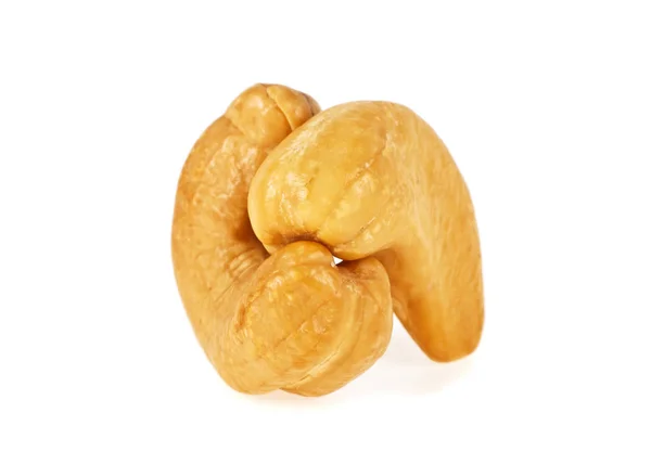 Roasted cashew nuts isolated on a white background, close up — Stock Photo, Image