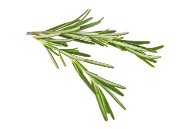 Beyaz arkaplanda biberiye izole edildi