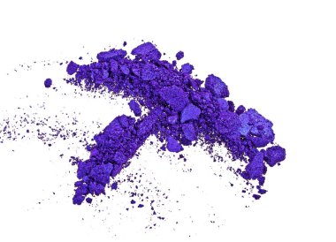 Beyaz arka plan üzerinde izole mor göz farı