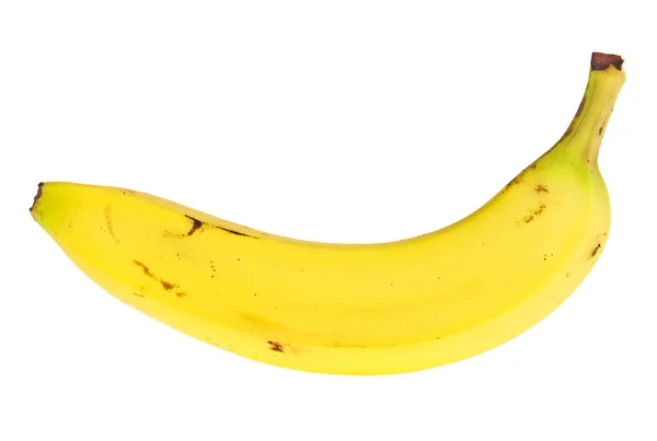 Plátano maduro aislado sobre un fondo blanco —  Fotos de Stock