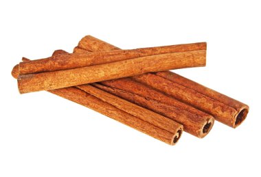 Tarçın beyaz arkaplanda yapışır