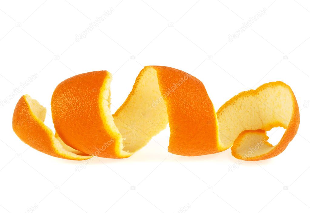 Skin orange on a white background