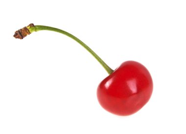 Beyaz arka planda izole kiraz