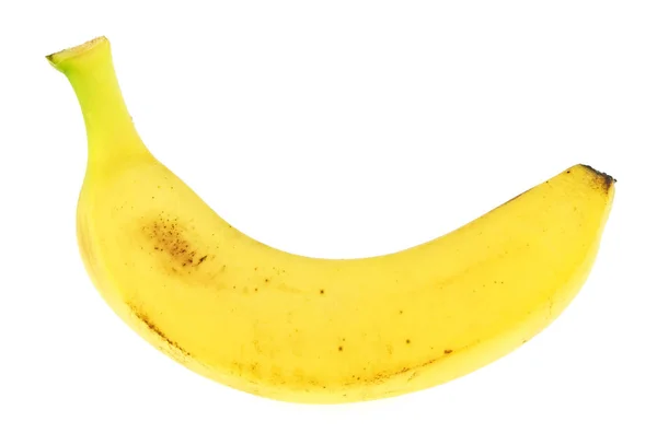 Banana aislada sobre fondo blanco — Foto de Stock