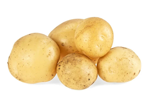 Surowego ziemniaka na białym tle na białym tle — Zdjęcie stockowe