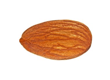 Beyaz bir arka plan üzerinde izole badem fındık