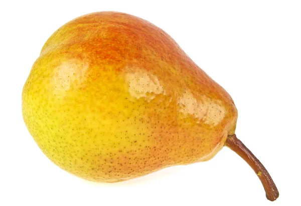 Ripe yellow pear isolated on a white background — Stock Photo, Image