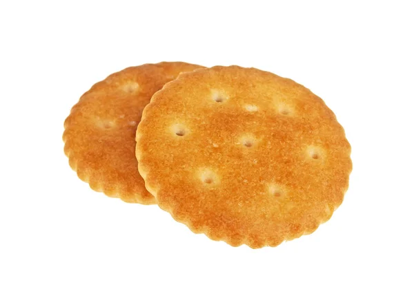 Torra kex cookies isolerad på en vit bakgrund — Stockfoto