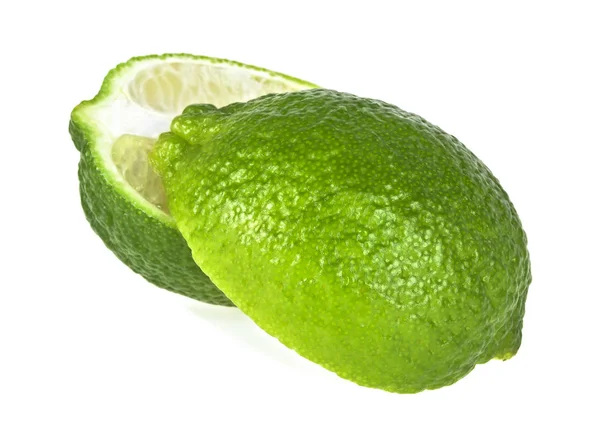 Lime szelet elszigetelt fehér background — Stock Fotó