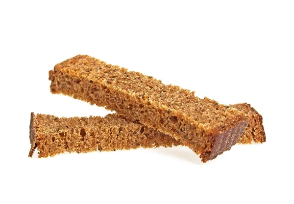 Rye crackers on a white background — Stock Photo, Image