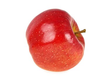 Taze kırmızı elma beyaz arkaplanda izole edildi