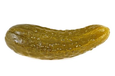 Beyaz arka plan üzerinde izole salatalık turşu