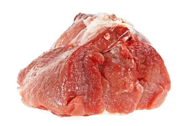 Carne fresca cruda aislada sobre fondo blanco — Foto de Stock