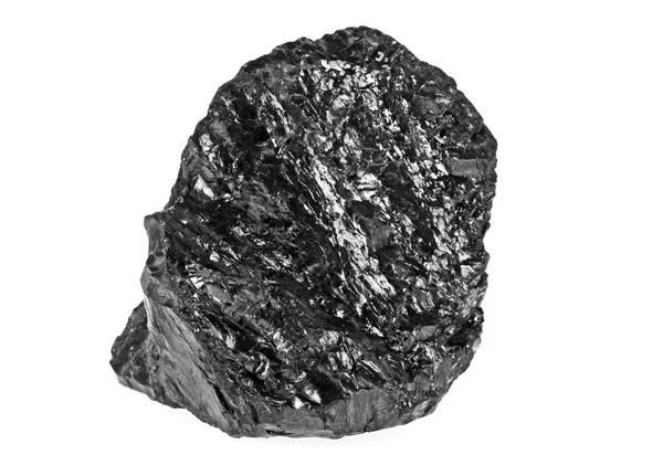 Beyaz bir arka plan üzerinde kömür, yakın çekim — Stok fotoğraf