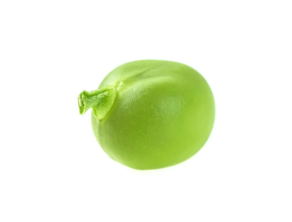 Guisante verde aislado sobre un fondo blanco — Foto de Stock