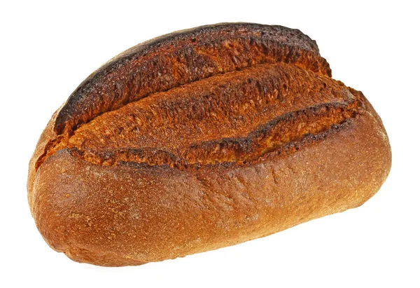 Roggenbrot isoliert auf weißem Hintergrund — Stockfoto