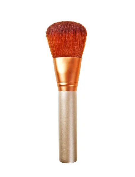 Brosse de maquillage isolée sur fond blanc, gros plan — Photo