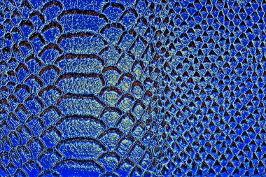 Arka plan olarak mavi yılan derisi. Sürüngen.