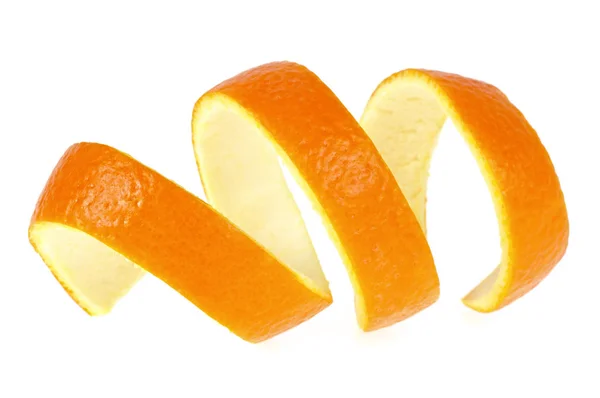 Skin of orange on a white background — Stock Photo, Image