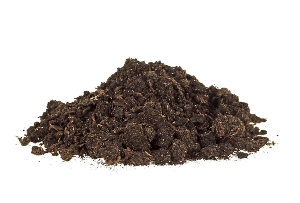 Soil heap isolated on white background — Stock Photo, Image