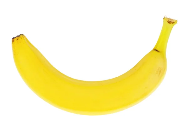 白地にバナナを熟す — ストック写真