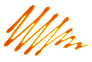 Beyaz arka plan üzerinde izole tatlı Karamel Sos