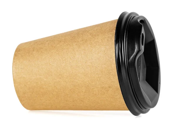 Takeaway kaffekopp isolerad på vit bakgrund — Stockfoto