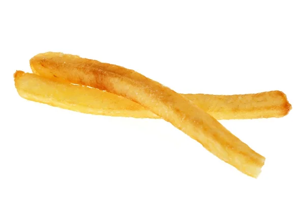 Batatas fritas francesas isoladas sobre fundo branco — Fotografia de Stock