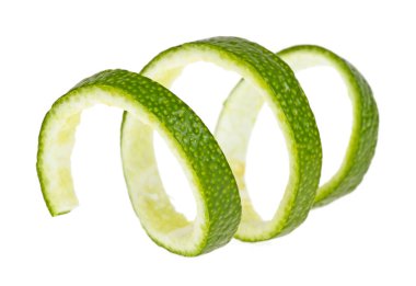 Beyaz arka plan üzerinde izole limon cilt