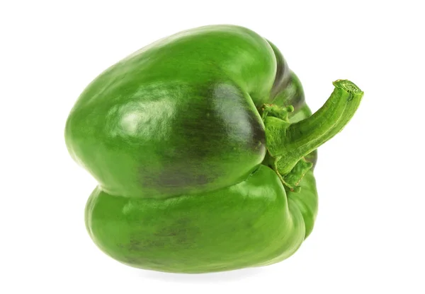 Зелений солодкий перець ізольований на білому тлі — стокове фото