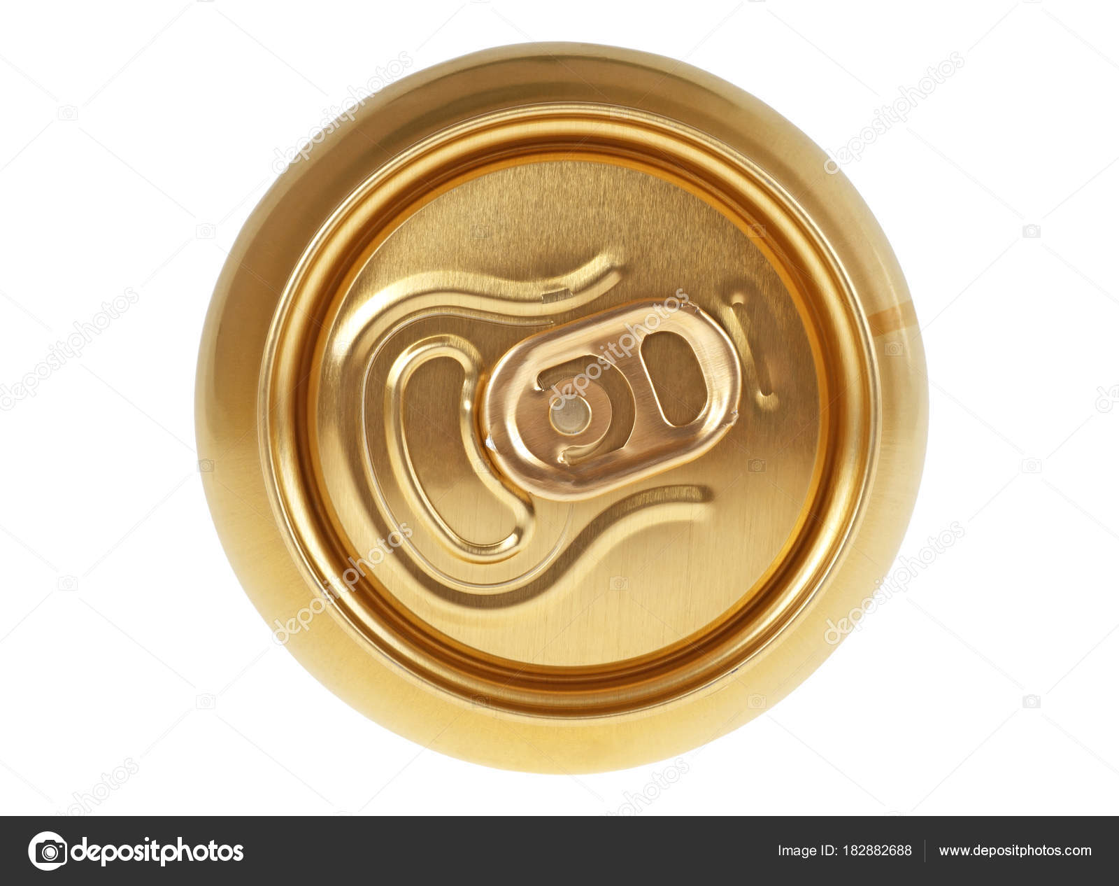 Beer can on a white background, top view — Stock Photo © domnitsky.yar