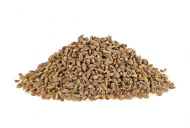 Anason tohumu beyaz arka plan üzerinde izole