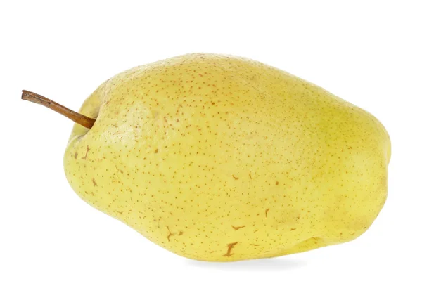 Ripe yellow pear isolated on white background — Stock Photo, Image