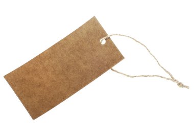 Beyaz arka plan boş fiyat etiketinde kapatın. Whit üzerinde tag