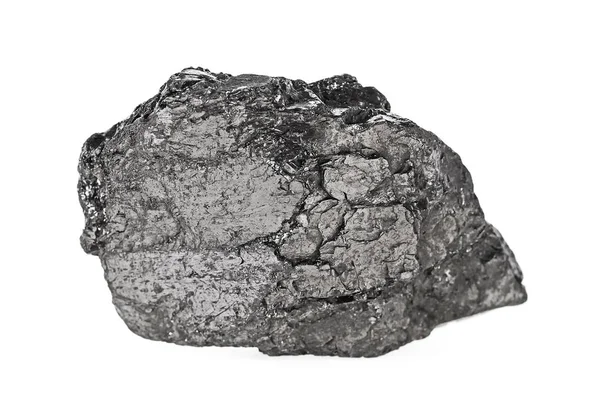 Carbón sobre fondo blanco — Foto de Stock