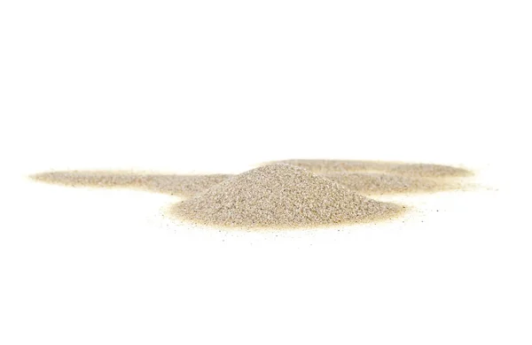 Nisip deșert izolat pe fundal alb — Fotografie, imagine de stoc
