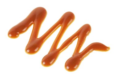 Beyaz arka plan üzerinde izole tatlı Karamel Sos