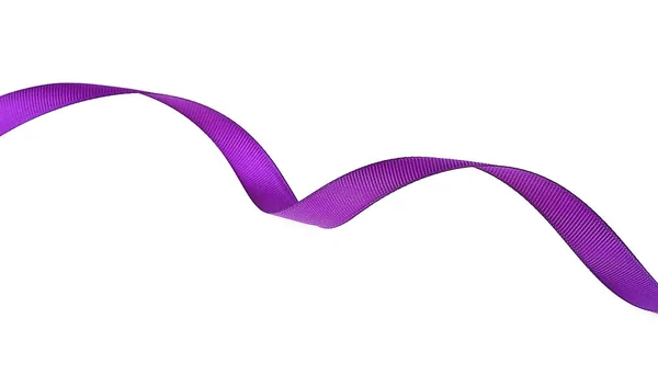 Фіолетова стрічка на білому тлі — стокове фото