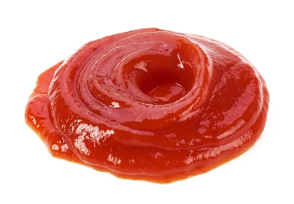 Molho de tomate isolado em um fundo branco — Fotografia de Stock