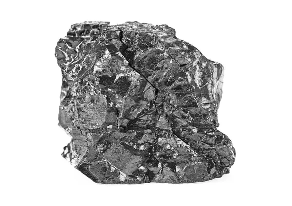 Coal isolated on white background, close-up — Stock Photo, Image