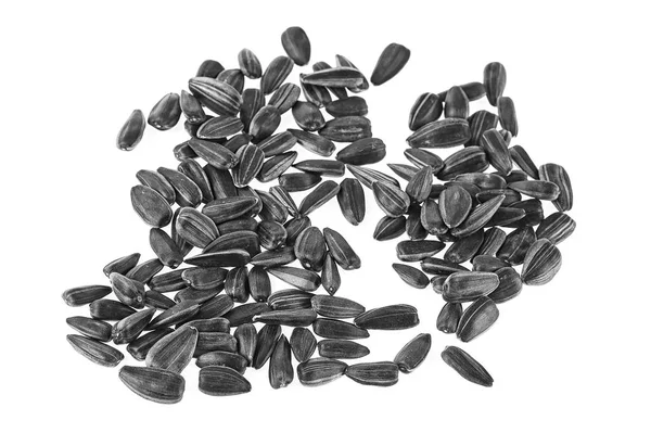 Sunflower seeds on a white background — Stock Photo, Image