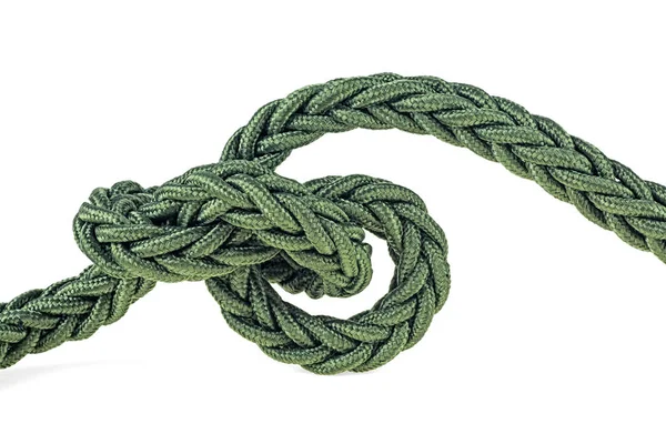 Gröna rep isolerad på en vit bakgrund — Stockfoto