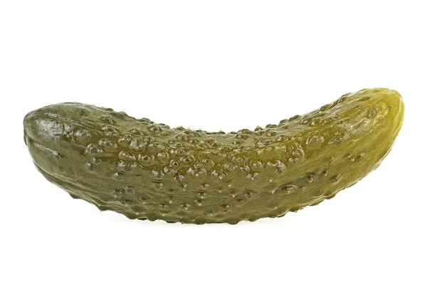 Marinated cucumber isolated on a white background.  Gherkin. Sal — ストック写真