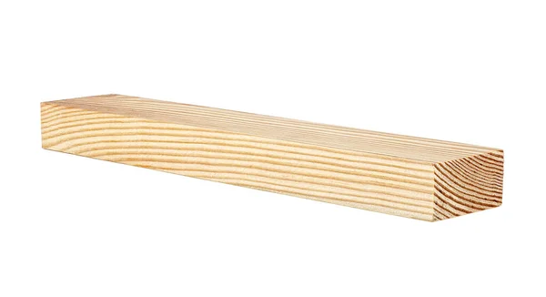 Drewniany Pręt Izolowany Białym Tle Element Projektu Opakowania — Zdjęcie stockowe