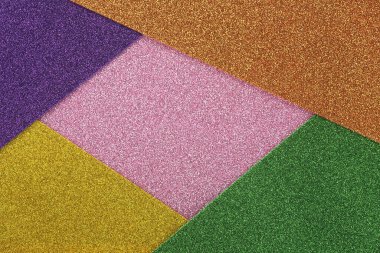 Multicolored abstract blank glitter. Sparkle texture geometric design.