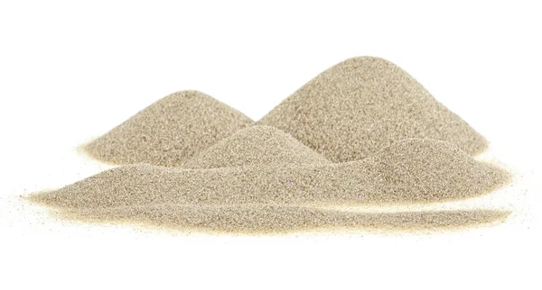 Pila Sabbia Isolata Uno Sfondo Bianco Dune Sabbia Sabbia Del — Foto Stock