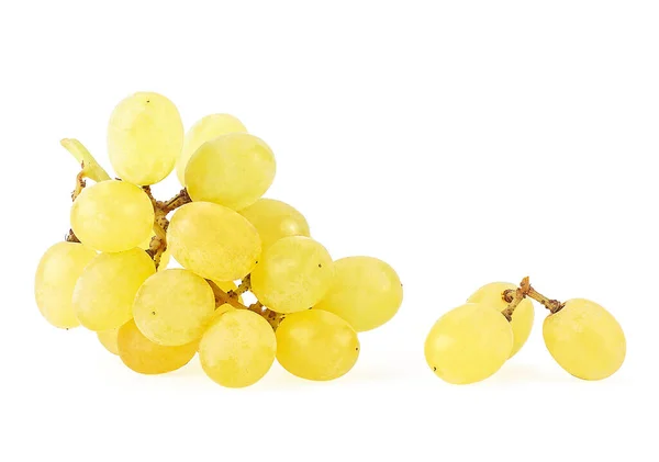 Жовтий Стиглий Виноград Ізольований Білому Тлі — стокове фото